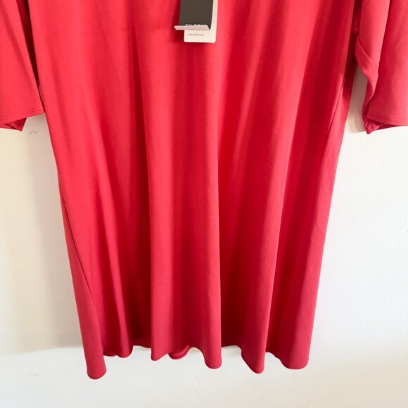 NWT Eileen Fisher Pink V-Neck Tunic Top M - Picture 4 of 8